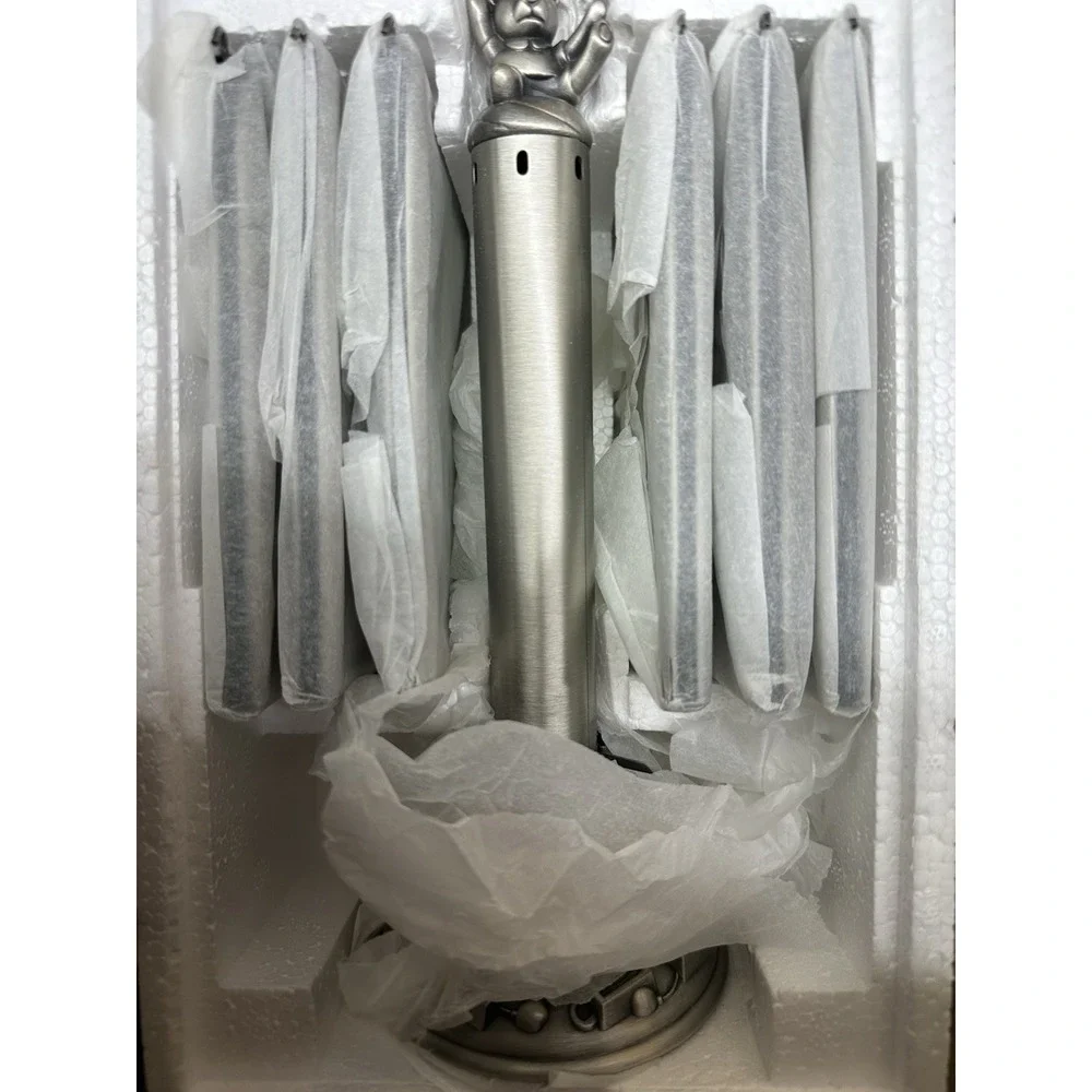 Royal Limited Silver Baby Photo Frame Spin Carousel 12 Photos 3.5x5 w/ Box